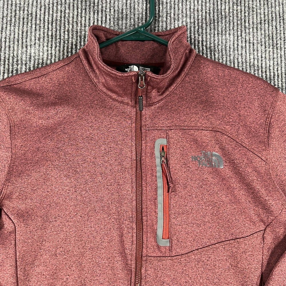 The North Face Mens‎ Sweatshirt Large Red Long Sleeve 1/2 Zip Mock Neck Pocket
